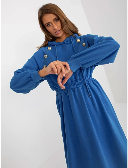 Dámské šaty RV SK model 17802990 tmavě modré - FPrice Dámské šaty RV SK model 17802990 tmavě modré - FPrice