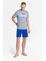Pyžamo Lars 38869-90X Šedomodrá - Henderson