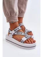 Dámské sandály na platformě Big Star Bílé