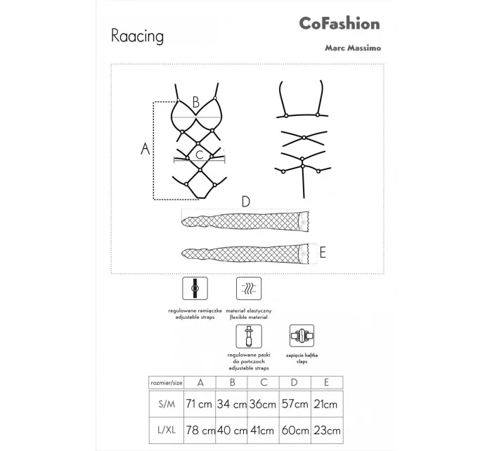 Horúci set Raacing červený - LivCo Corsetti