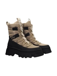 Dámske snehové topánky W LCJ-24-47-3143LA Beige with Black - Lee Cooper
