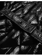 BŁYSZCZĄCA KURTKA ZIMOWA NA MISIU CZARNA Z model 21242517 - MHM