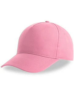 Atlantis Headwear Kid Recy Five Detská 5-panelová čiapka s šiltom 33.0237 ružová