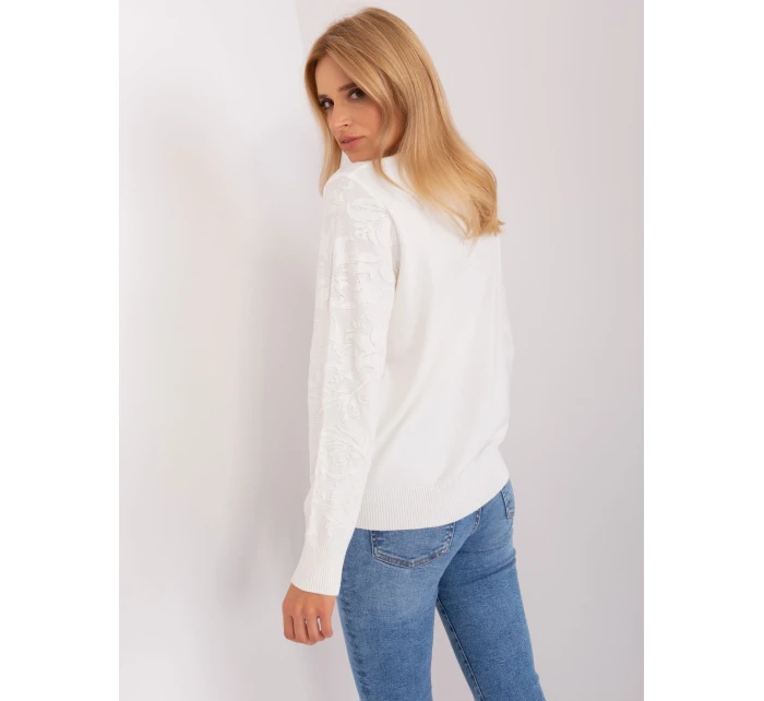 Sweter AT SW model 18900614 ecru - FPrice Sweter AT SW model 18900614 ecru - FPrice