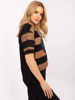 Blúzka CLM BZ 0004.50 čierna a béžová