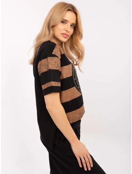 Blúzka CLM BZ 0004.50 čierna a béžová