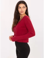 Sweter PM SW model 21296778 bordowy - FPrice Sweter PM SW model 21296778 bordowy - FPrice