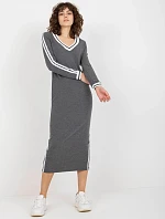 Dámske šaty FA SK 8297.18P tmavosivá - FPrice