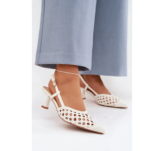 Sandále na podpätku model 225223 Krok vo veľkom štýle