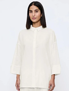 Letné oblečenie Boyfriend Shirt - SILK WHITE - TRIUMPH SILK WHITE - TRIUMPH