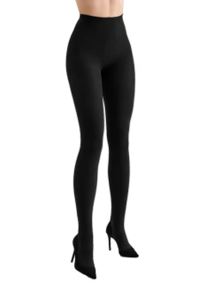 Pančuchy zimné 314 black - GABRIELLA