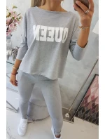 Sada s potiskem Queen grey