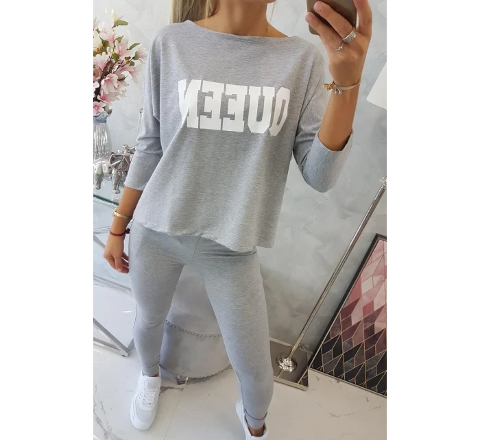 Sada s potiskem Queen grey