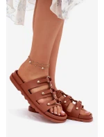 Klapki Damskie Z Paskami Camel Pasiriela Klapki Damskie Z Paskami Camel Pasiriela