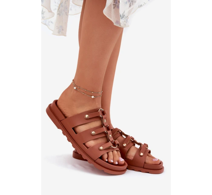 Klapki Damskie Z Paskami Camel Pasiriela Klapki Damskie Z Paskami Camel Pasiriela