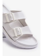 Ľahké pánske papuče s prackami Big Star White