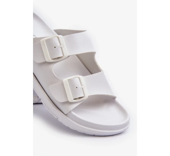 Ľahké pánske papuče s prackami Big Star White