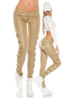 Sexy Koucla leatherlook pants with lace