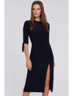 Dámske šaty K007 Tmavo modrá - Makover