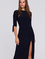 Dámske šaty K007 Tmavo modrá - Makover