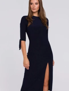Dámske šaty K007 Tmavo modrá - Makover