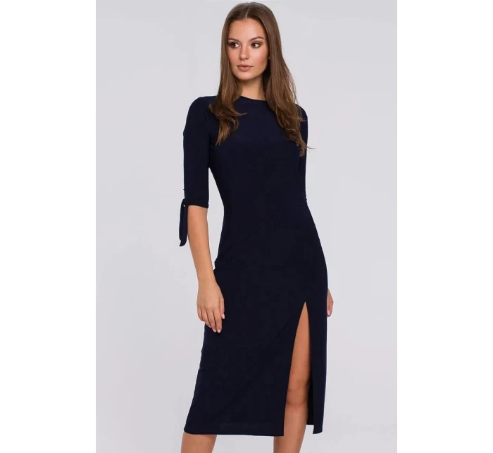Dámske šaty K007 Tmavo modrá - Makover
