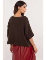 Sveter s krátkym rukávom model 202700 Taliansko Moda Sveter s krátkym rukávom model 202700 Taliansko Moda