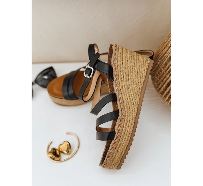 Dámské sandály černé model 21990280 - Dstreet