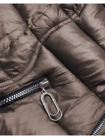 Hnedá ľahká dámska prechodná bunda (B8058-101)