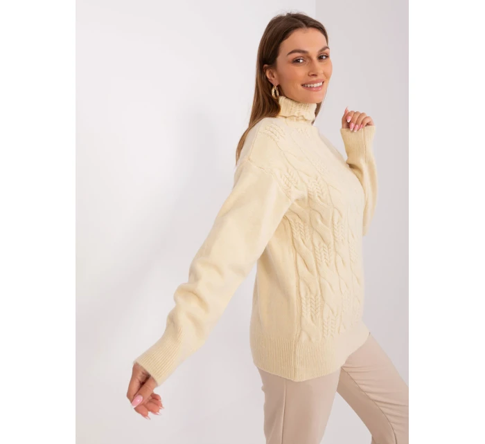 Sweter AT SW model 19157891 jasny beżowy - FPrice