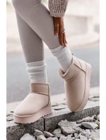 Dámske zateplené snežnice s kožušinou Light Beige Xamella Dámske zateplené snežnice s kožušinou Light Beige Xamella