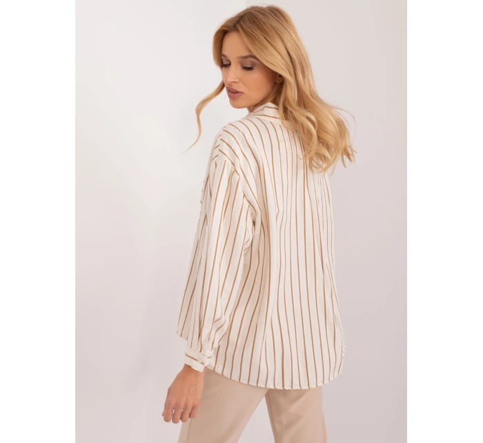 Koszula BP KS model 22003958 camelowy - FPrice Koszula BP KS model 22003958 camelowy - FPrice