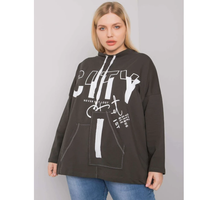 Mikina RV BL 7166.78P tmavá khaki