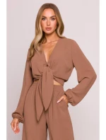 Krátký top s vázáním model 21136149 - Moe