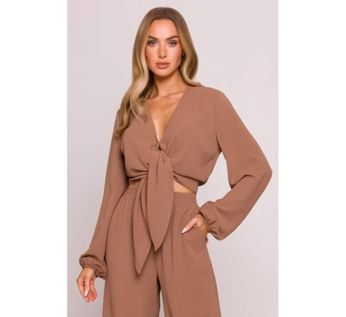 Krátký top s vázáním model 21136149 - Moe