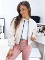 Dámska bunda BOMBER beige FashionStreet TY3434 Dámska bunda BOMBER beige FashionStreet TY3434