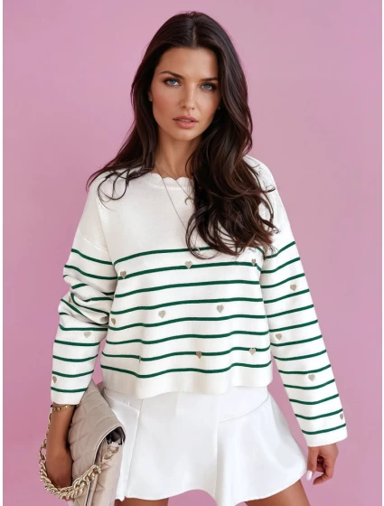 Dámsky sveter VELORIA zelený MY2027