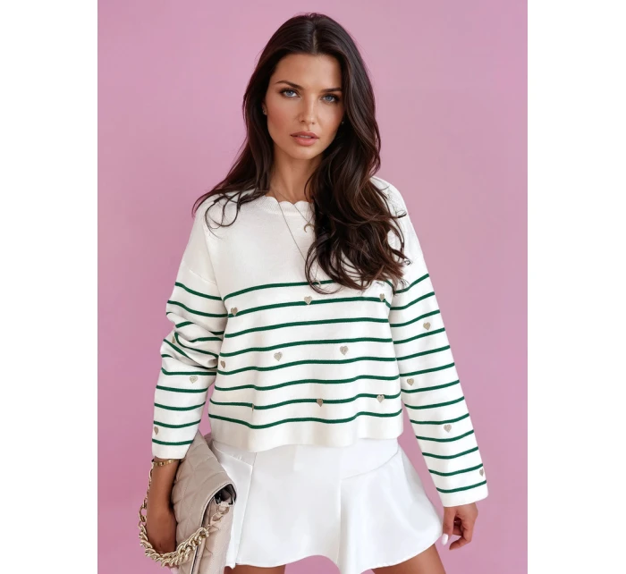 Dámsky sveter VELORIA zelený MY2027