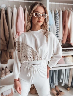 Dámska oversize mikina butterscotch ELEGRA ecru FashionStreet RY2795