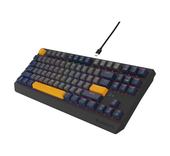 GENESIS Thor 230 TKL Herná USB QWERTY klávesnica česká modrá