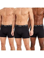 Pánské boxerky Puma Long 3-Pack černé pohodlné