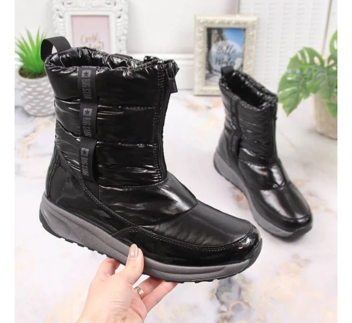 Dámske metalické snežnice W INT1785B - Big Star