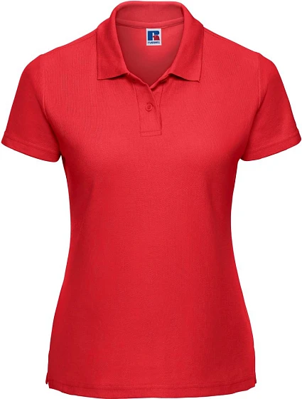 Russell Athletic 539F Dámske polo tričko z piké 10.539F jasne červené Russell Athletic 539F Dámske polo tričko z piké 10.539F jasne červené