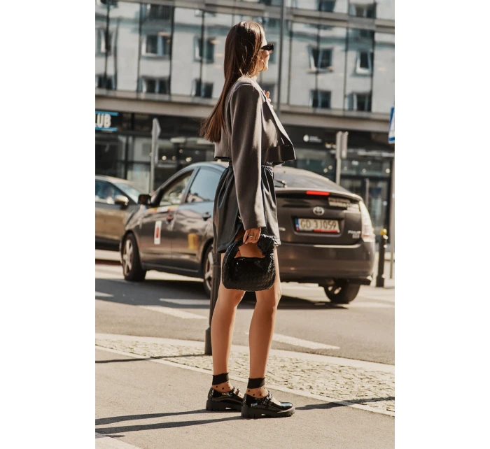 Lakované Dámské Polobotky S Pásky Černé model 21671162 - Boto