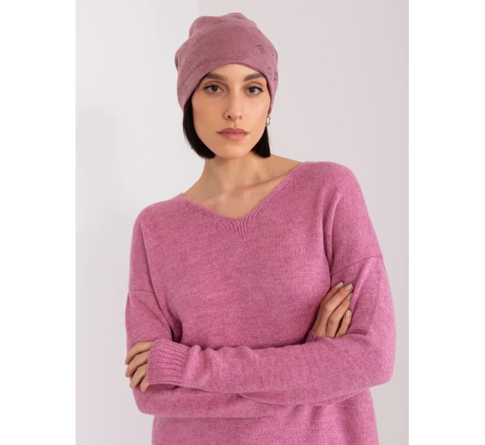 Czapka AT CZ model 19040938 fioletowy - FPrice