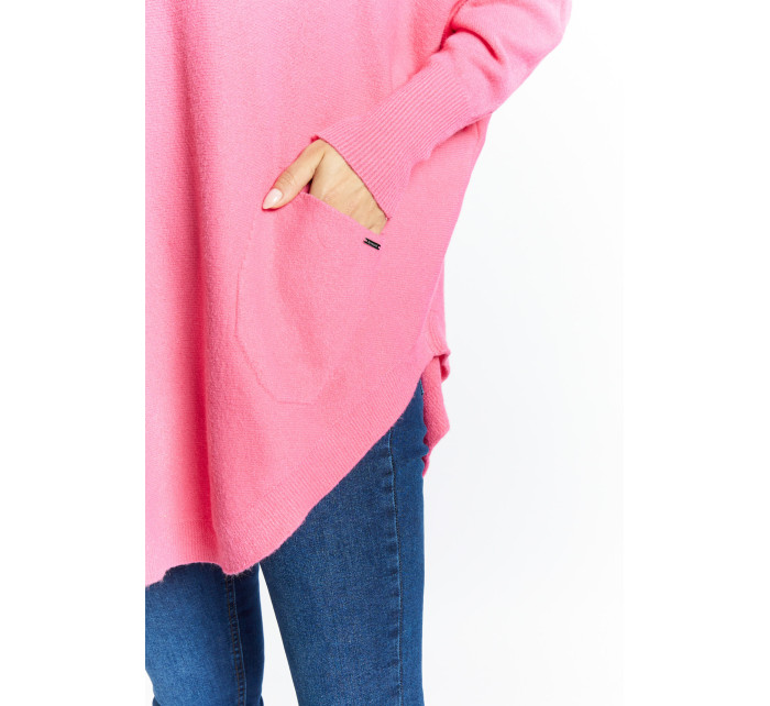 Monnari Svetre a kardigany Asymetrický dámsky sveter ružový