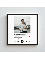 Personalizovaný magický fotorámik – štvorcový 20x20 – hudobný prehrávač Personalizovaný magický fotorámik – štvorcový 20x20 – hudobný prehrávač