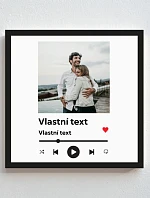 Personalizovaný magický fotorámik – štvorcový 20x20 – hudobný prehrávač