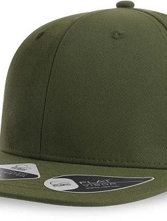 Atlantis Headwear James 6-panelová čiapka s kšiltom 33.0108 olivová