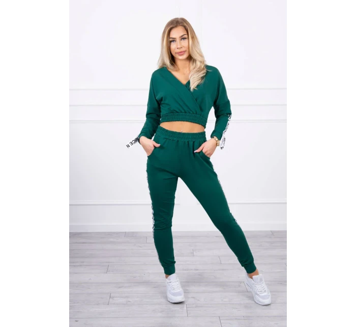 Sada s ozdobnými pásky zelené barvy